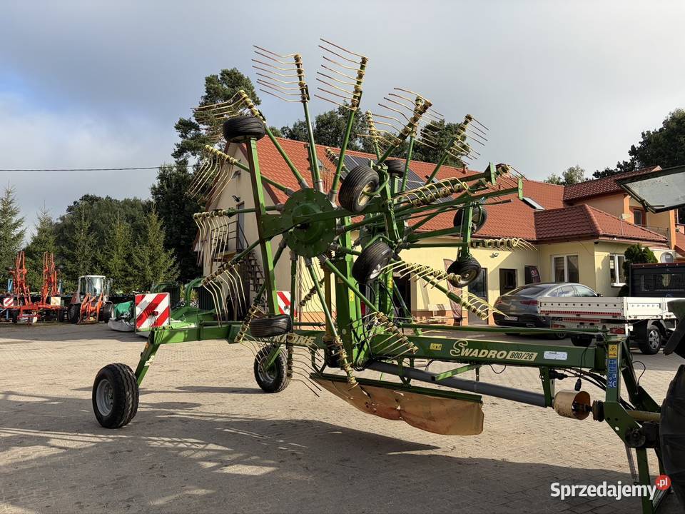 Zgrabiarka 2 karuzelowa Krone Swadro 800 26 nieuszkodzony Myszyniec sprzedam