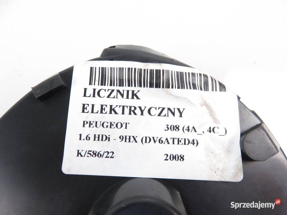 LICZNIK PEUGEOT 308 16 HDi 9665107480