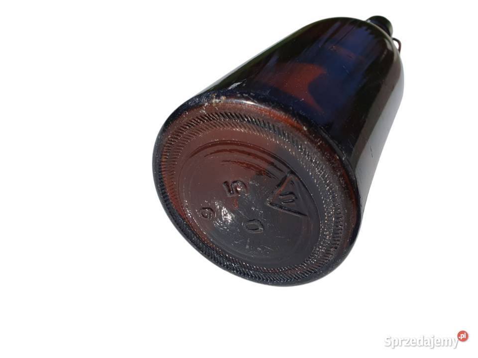 Stara szklana butelka z porcelanowym korkiem Cieszyn