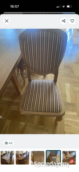 Stół 12 krzeseł stylowy komplet Częstochowa