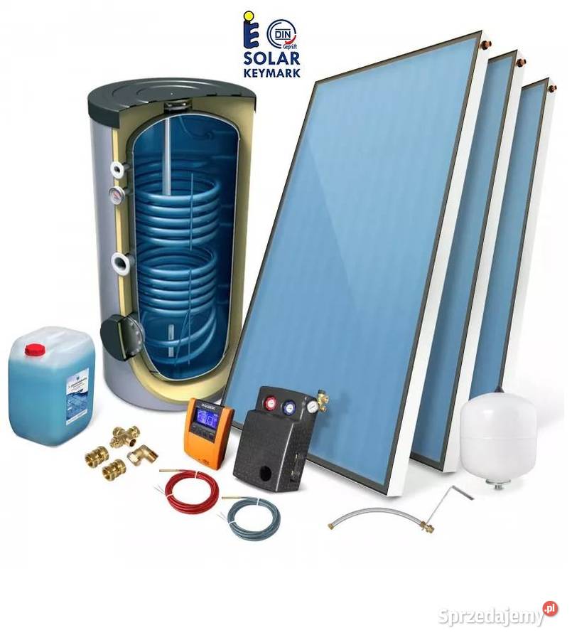 Zestaw solarny STANDARD 20 300L Kolektory Fotowoltaika - kolektory i panele