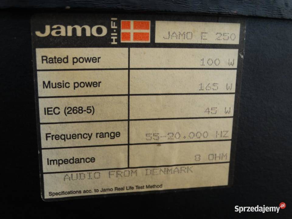 Kolumny Jamo E250 2x165 wat Vintage WYSYŁKA podkarpackie Jasło