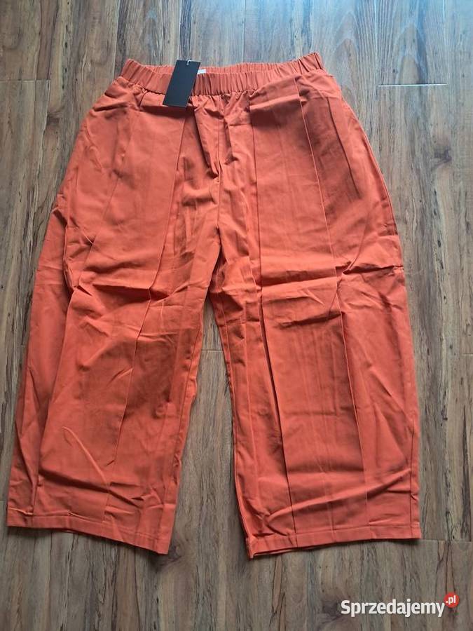 nowe bawełniane pomarańczowe spodnie uoozee świętokrzyskie Sandomierz
