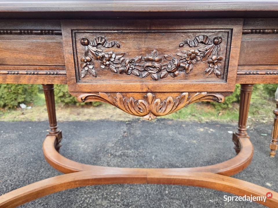 Orzechowy rozkładany stół eklektyczny komplet z zachodniopomorskie Szczecin sprzedam
