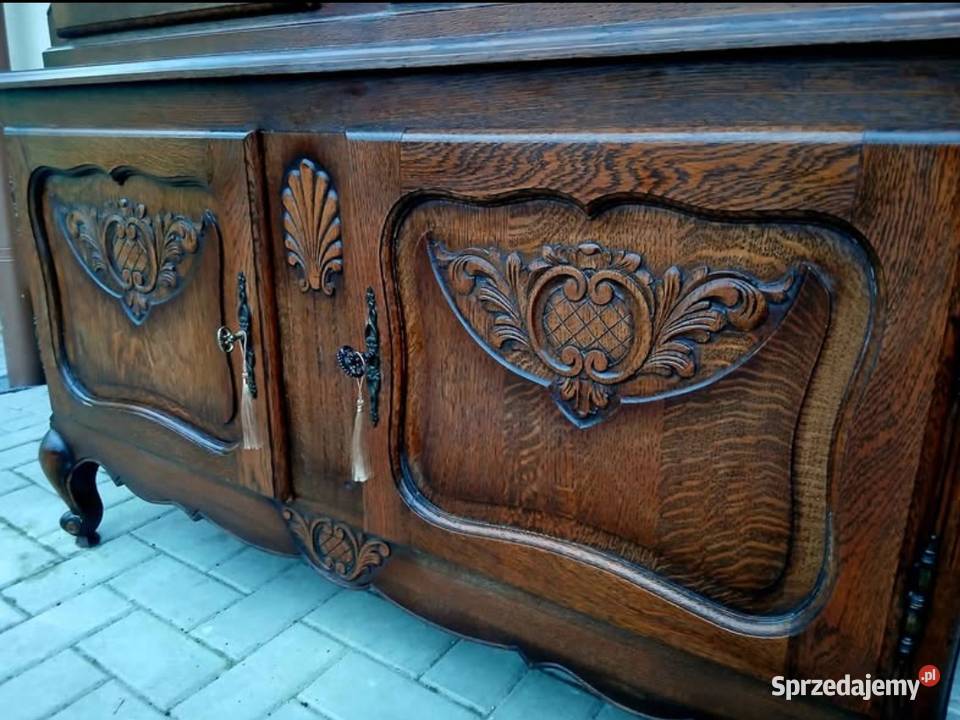 Witryna Biblioteczka Komoda Ludwikowska Stylowa Kamienna Góra