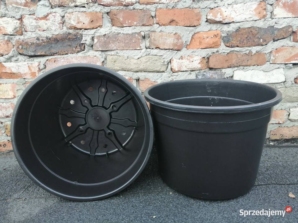 Doniczki 30 L litrów TWARDE NOWE 41 30L Szerokie Siewierz