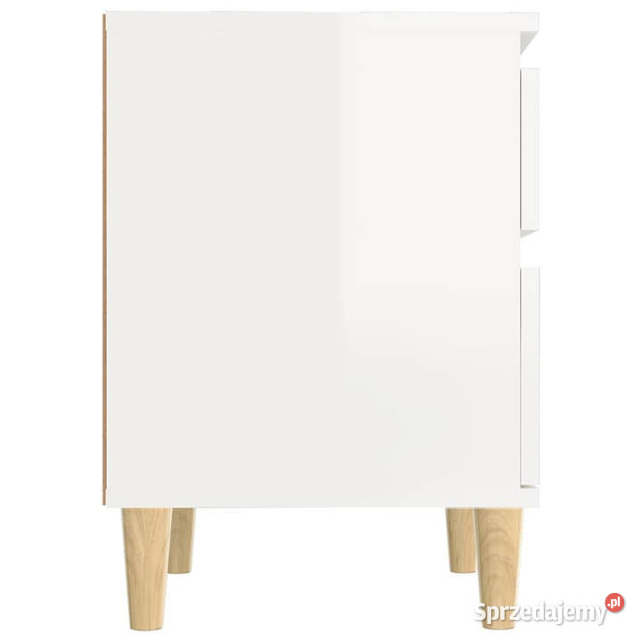 Szafka nocna biała wysoki połysk 40x35x50 mazowieckie Warszawa