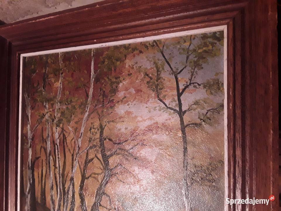 Pejzaż obraz olejny Siemiatycze sprzedam