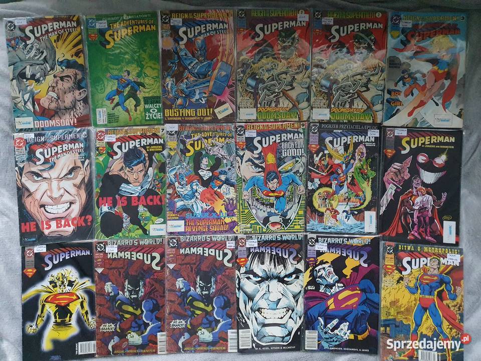Superman zestaw 64 komiksów różne numery TMSemic Gdynia