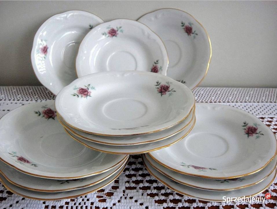 Zestaw porcelanowy do espresso sygnowany Crystal Kielce