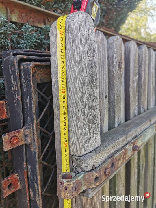 Brama drewniana jednoskrzydłowa z furtką Jaworzno