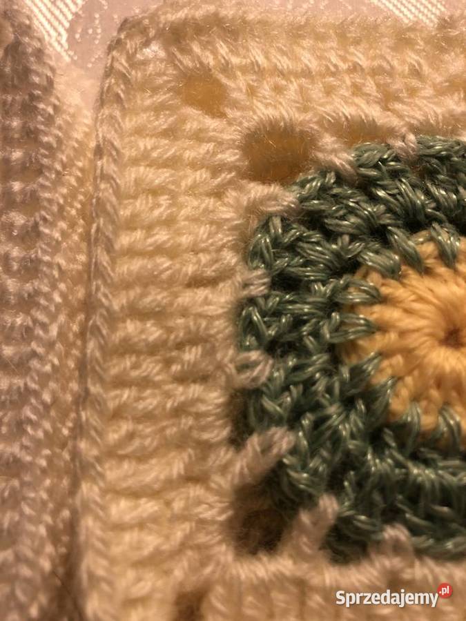 kwadrat babuni kwiaty poduszka narzuta95105 15