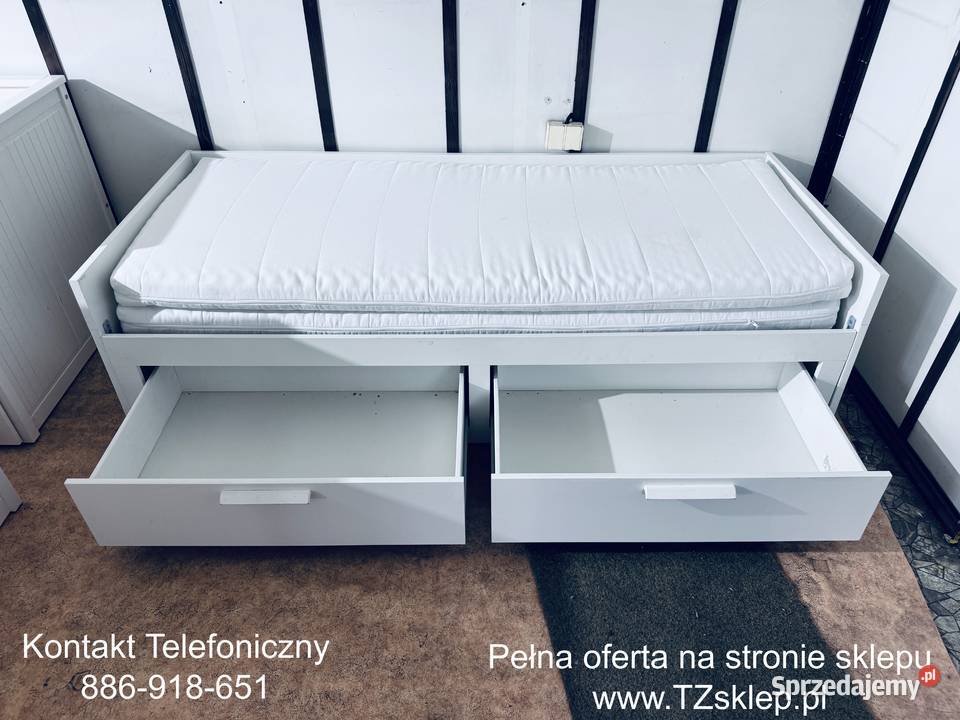 IKEA BRIMNES Łóżko Leżanka z 2 szufladami 2 Rybnik