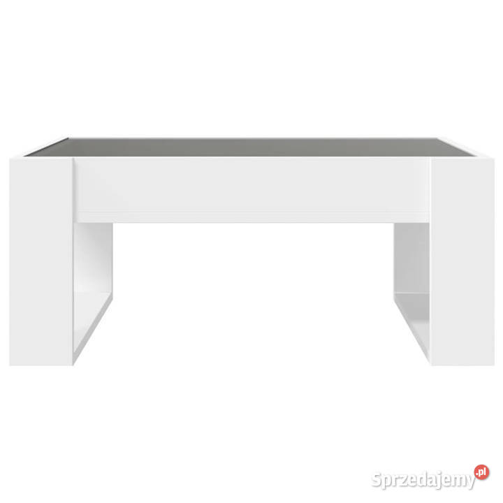 Stolik kawowy z LED Infinity biały 70x53x30