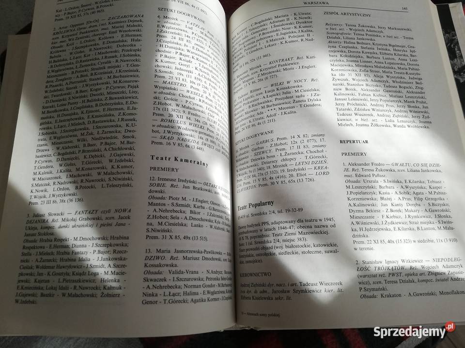 Almanach Sceny Polskiej 1985 wielkopolskie Wronki sprzedam