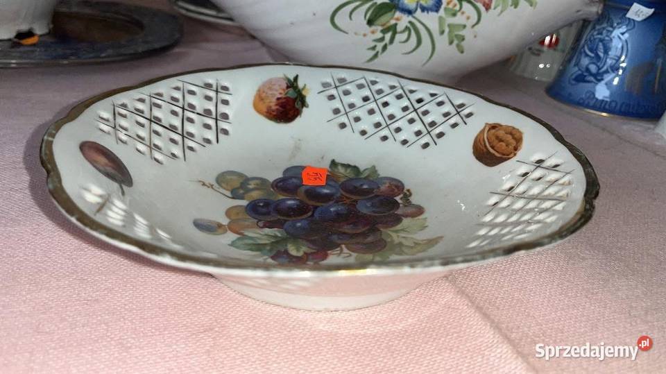 Miseczka Victoria Czechoslovacia Winogrono Antyki, Sztuka, Kolekcje Gdańsk