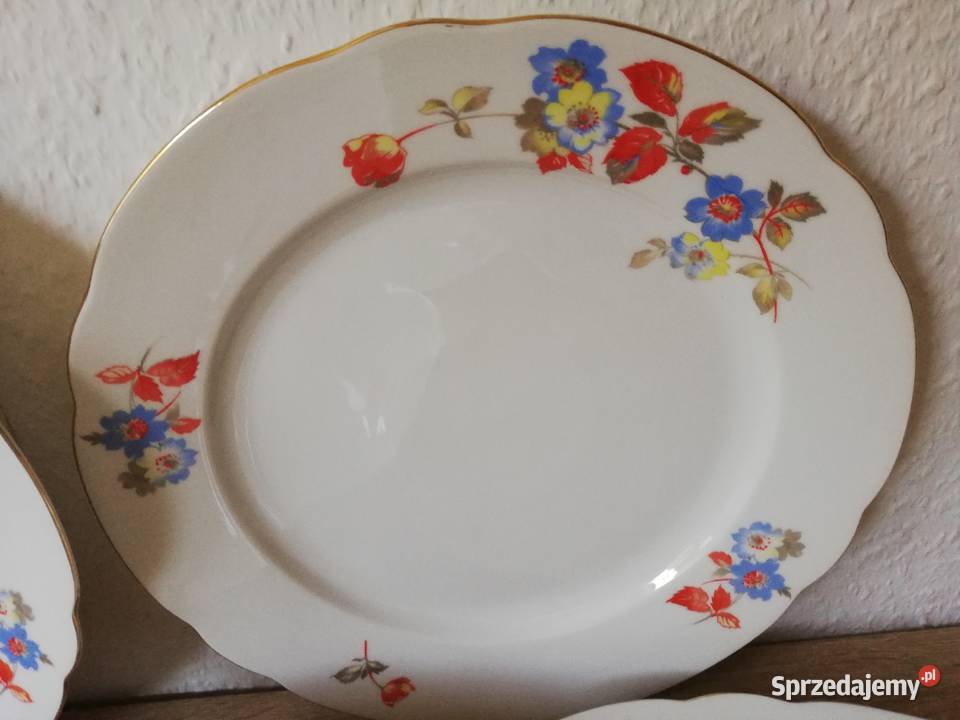 Talerze patery sygnowana stara porcelana małopolskie Gorlice
