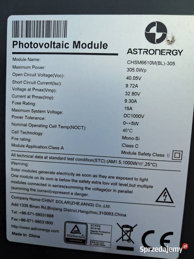 Panel fotowoltaiczny Astrohalo 300w promocja kujawsko-pomorskie Nakło nad Notecią