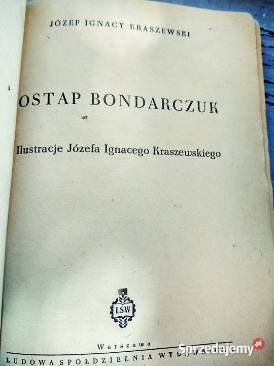 Książki Kraszewskiego z jego ilustracjami Antykwariat Warszawa