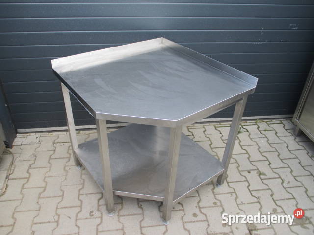 Solidny Stół Gastronomiczny Narożnikowy Z Półką Ostrów Wielkopolski sprzedam