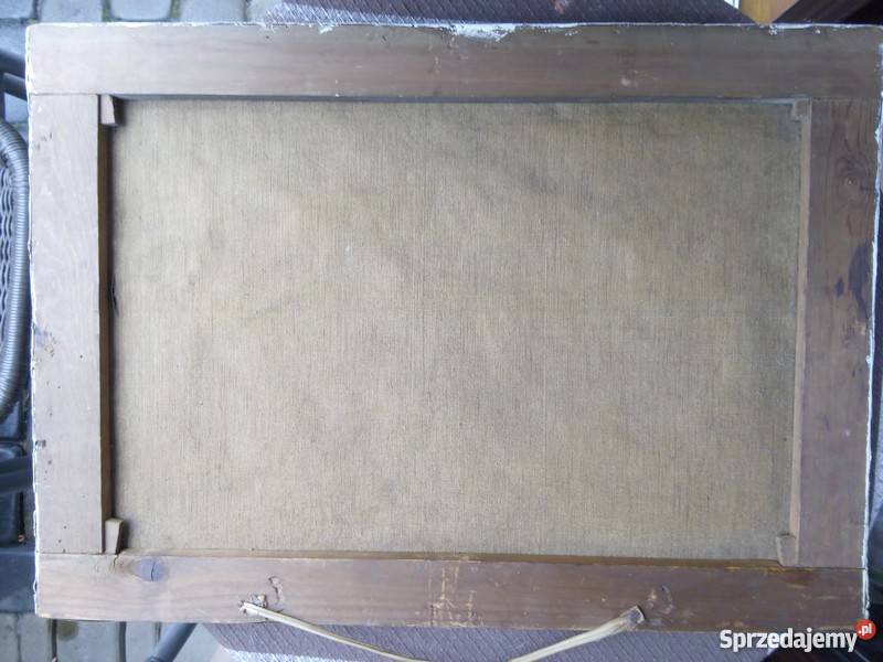 Stary poniemiecki obraz śląskie Mnich