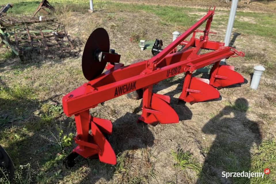 Pług 4 skibowy zagonowy AWEMAK U1282 Unia nieuszkodzony Grodziec