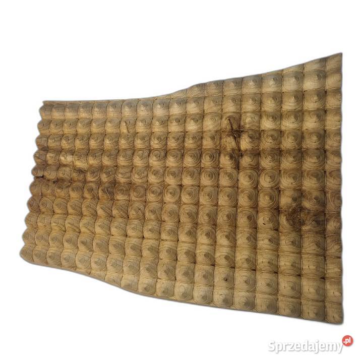 Drewniana dekoracja ścienna Panel Strukturalny Malechowo