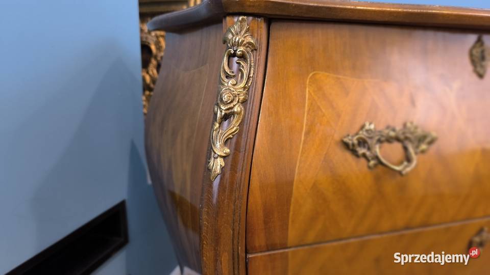 Piękna funkcjonalna intarsjowana komoda