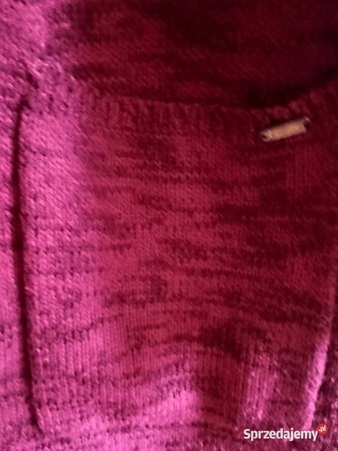Kardigan o długości 90 i szerokości 50 czerwony
