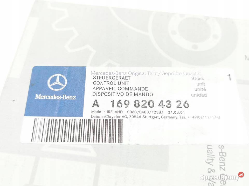 MODUŁ BLUETOOTH MERCEDESBENZ A W169 NOWY