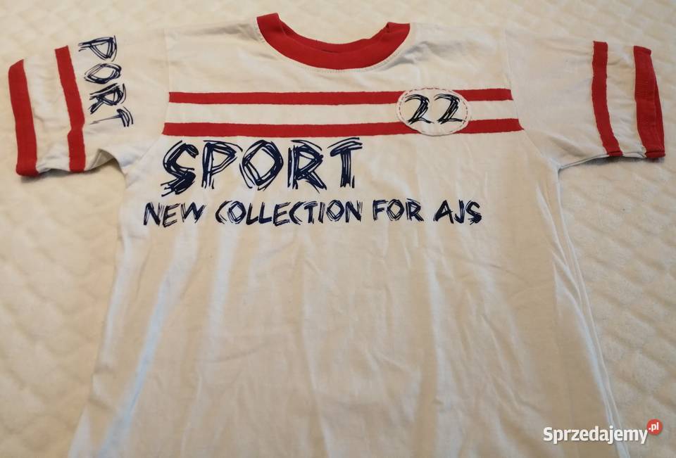 Koszulka krótki rękaw Tshirt Sport 110 AJS Czeladź