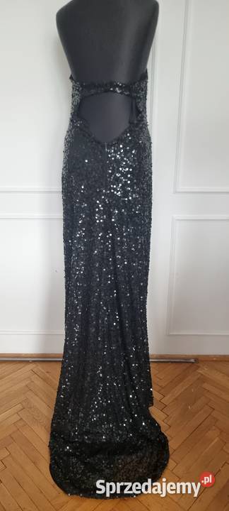 Sprzedam czarną cekinową sukienkę rozmiar 3840 Białystok