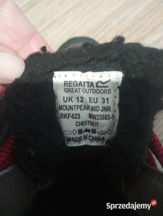 Buty chłopięcie Regatta EU 31 UK 12 Pozostałe podlaskie Białystok sprzedam