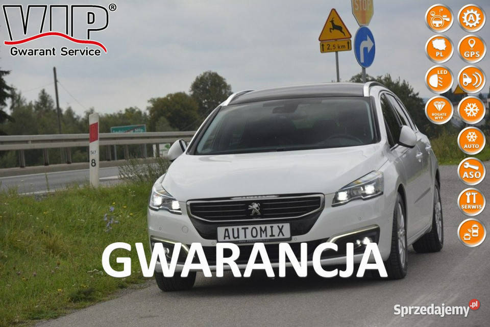 Peugeot 508 16 Turbo nawigacja full led automat przyciemniane szyby