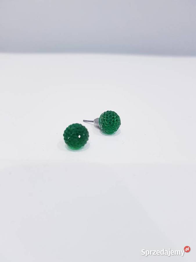 Damskie szmaragdowe kolczyki Dąbrowa Górnicza
