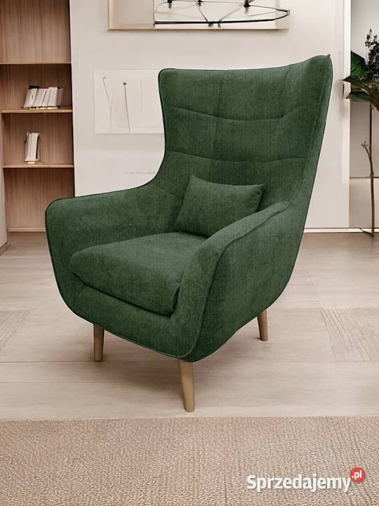 Fotel Tapicerowany Lord Oliwkowy Dostawa 0 Tarchały Małe