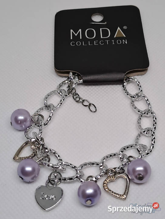 Bransoletka srebrna z charmsami Warszawa