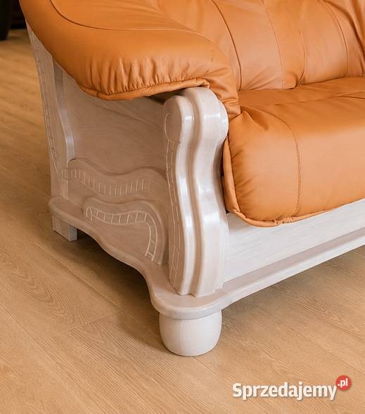 Nowa Kanapa PARYS 145 Stylowa SKÓRA NATURALNA 50 Rybnik