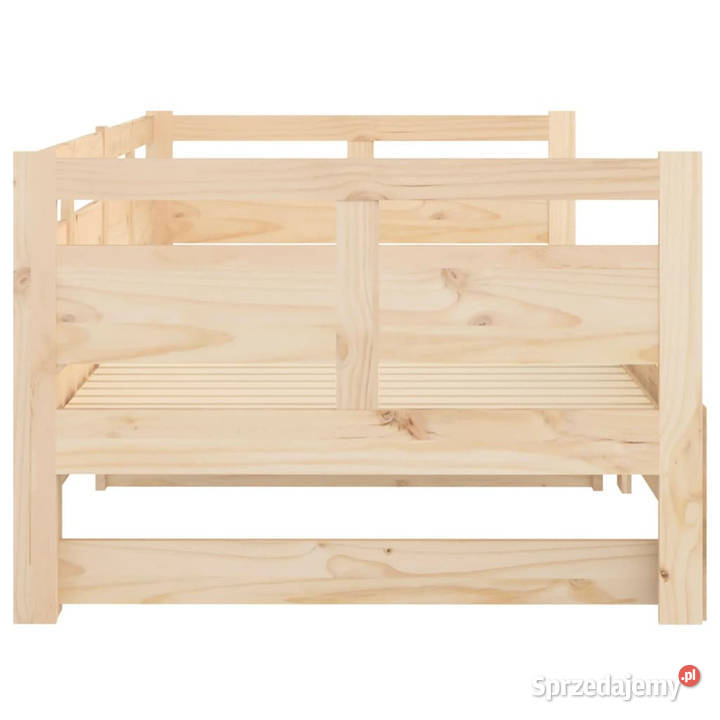 Łóżko rozsuwane lite drewno sosnowe 2x80x200 203cm Warszawa