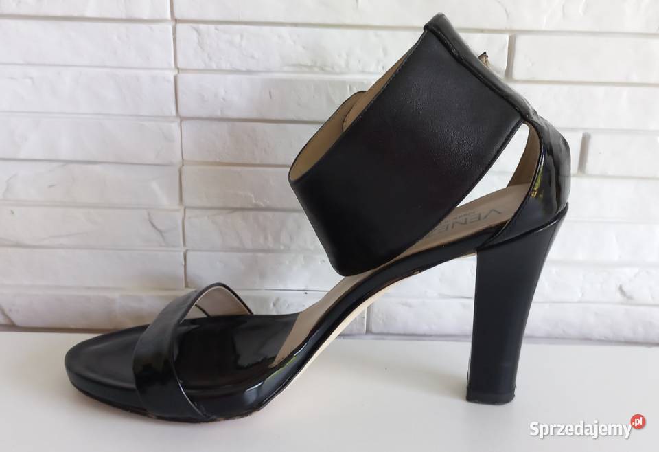 Damskie sandały na obcasie Venezia czarne Chrzanów sprzedam