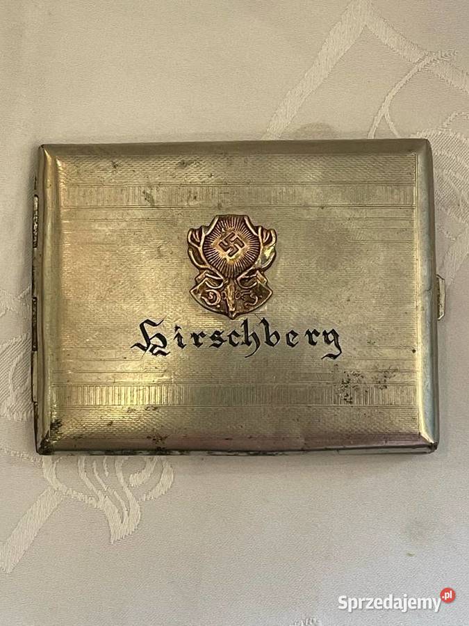Niemiecka papierośnica platerowana III Rzesza Militaria sprzedam