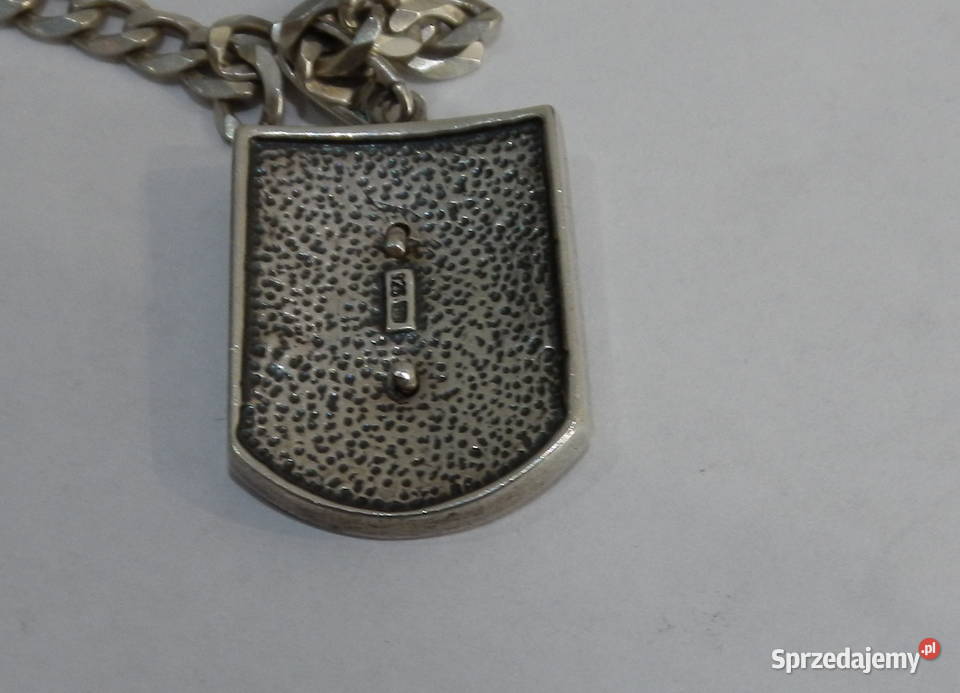 Srebrny Łańcuszek z Zawieszka Patriotyczna Z Łańcuszki Leżajsk sprzedam