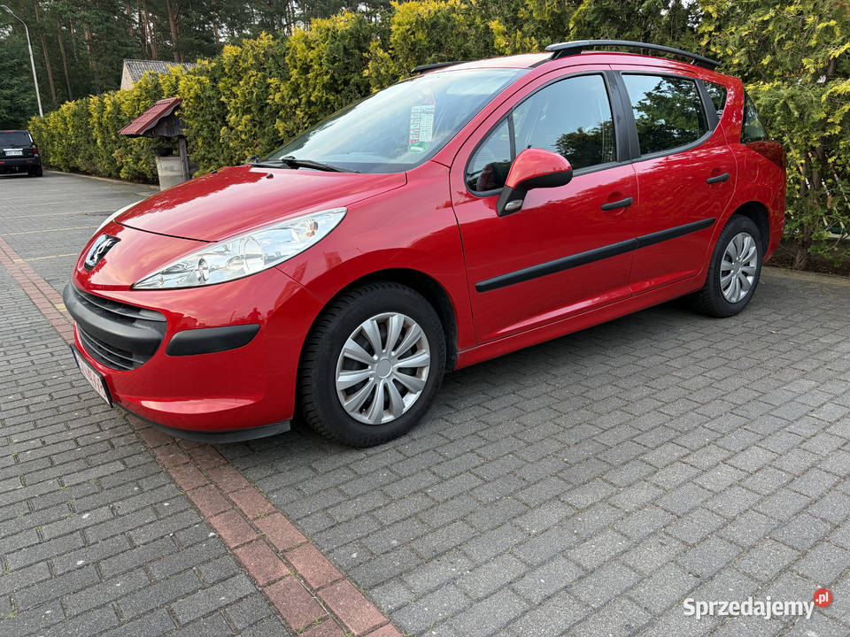 Peugeot 207 SW 14 Benzyna 8V 75 2007r Przebieg czerwony 207 Kolno
