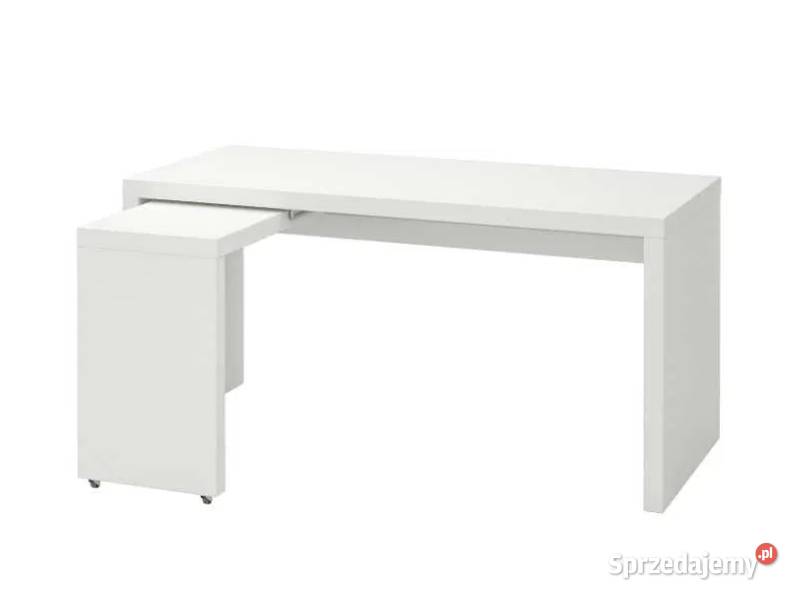 IKEA MALM biurko z wysuwanym panelem