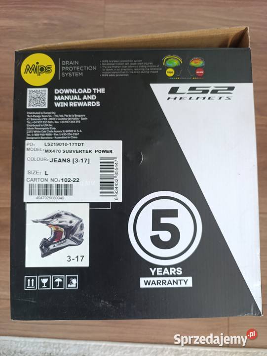 Kask motocyklowy cross LS2 MX470 Krosno