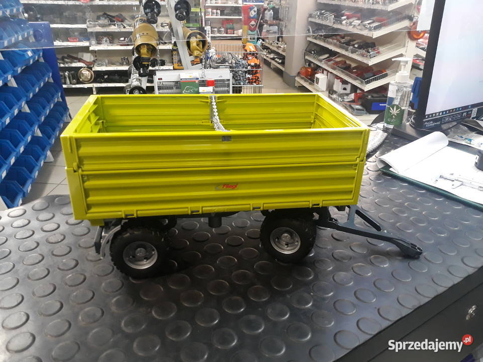 Przyczepa z podwyższonymi buratmi zielona 3 lata+ Wieluń