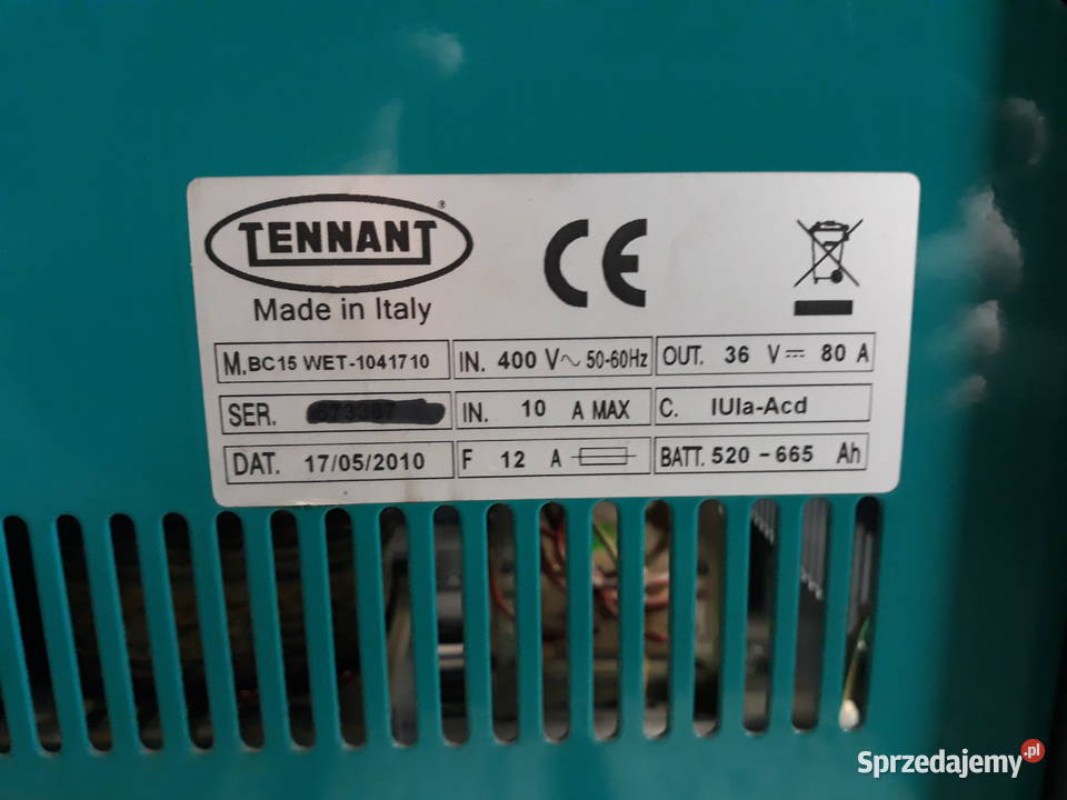 Prostownik 36V 80A Układ elektryczny i zapłon