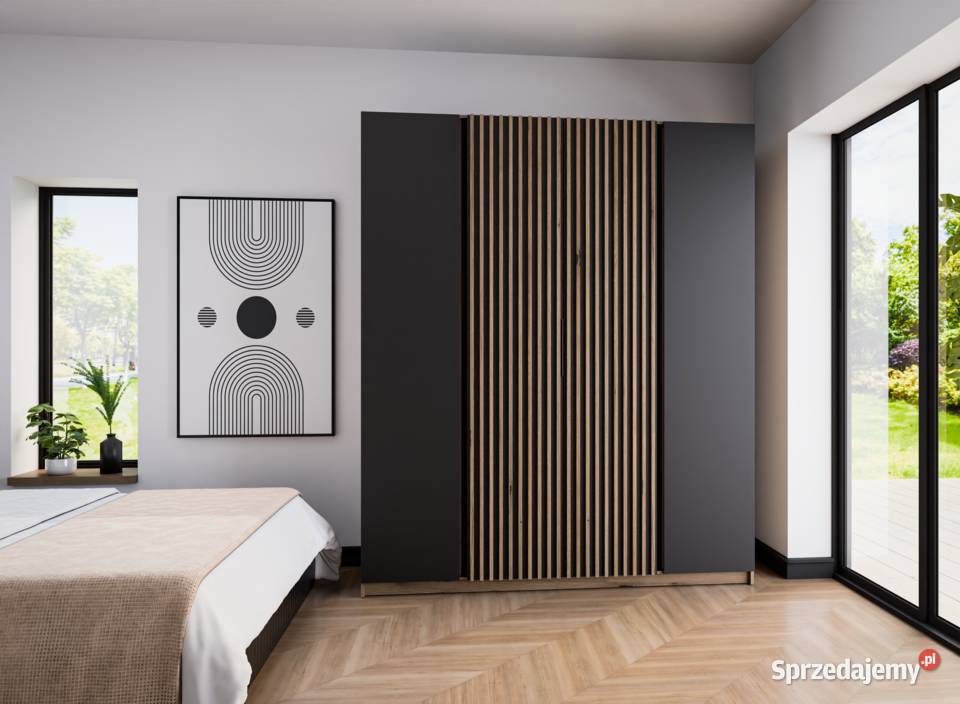 Wysoka szafa z lamelami 4 kolory do wyboru z