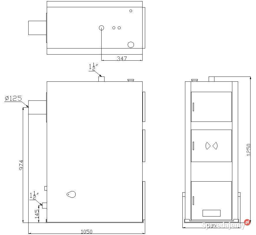 Piec kocioł co 5 klasa na drewno węgiel Ultima lubelskie