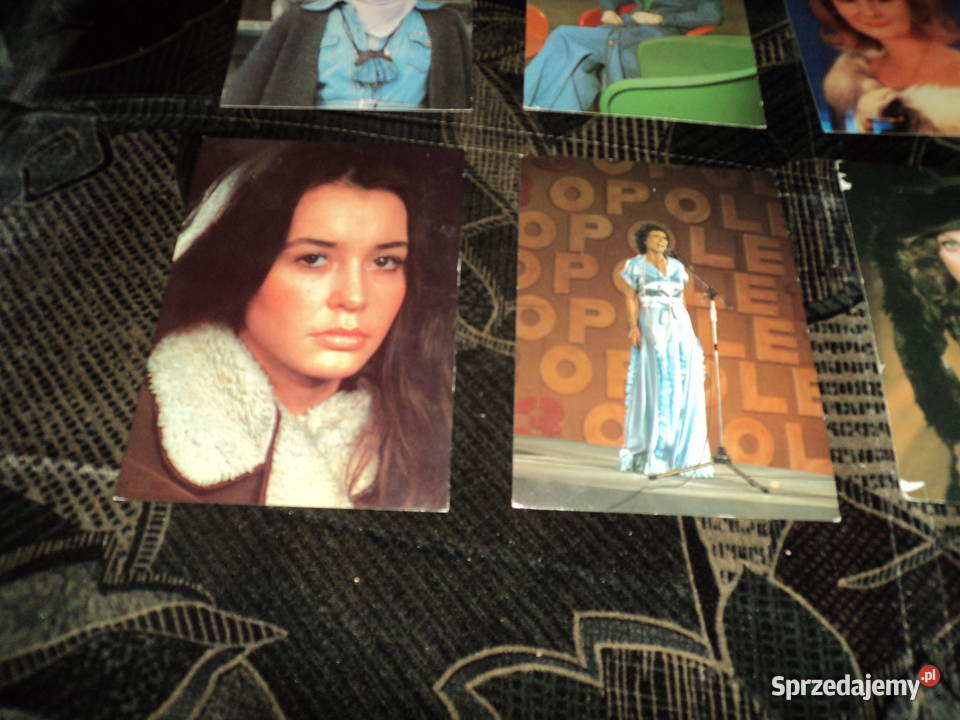 6 pocztówek widokówek celebrytów polskich 8 Nowy Sącz sprzedam